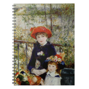 Pierre A Renoir   Two Sisters, or On The Terrace Notebook