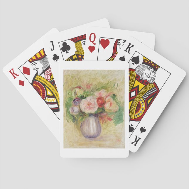 Pierre A Renoir | Vase of Flowers Poker Cards (Back)