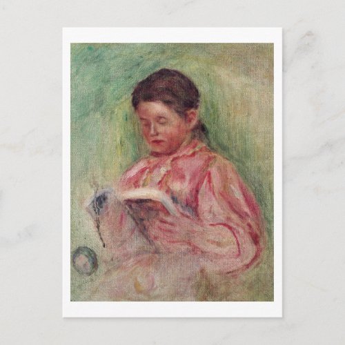 Pierre A Renoir  Woman Reading Postcard