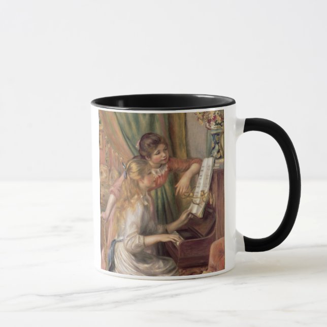 Pierre A Renoir | Young Girls at the Piano Mug (Right)
