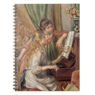 Pierre A Renoir Young Girls at the Piano Notebook