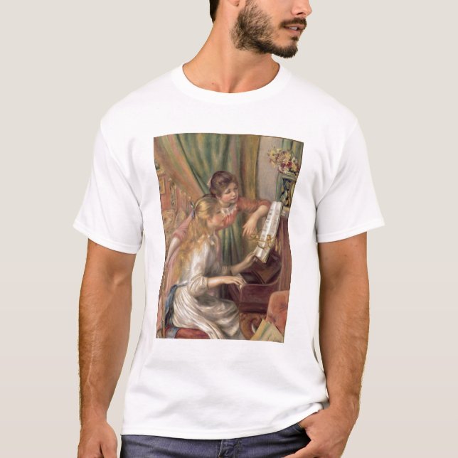 Pierre A Renoir | Young Girls at the Piano T-Shirt (Front)
