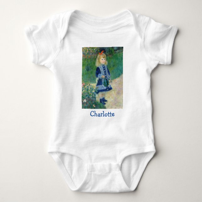 Pierre-Auguste Renoir - A Girl with a Watering Can Baby Bodysuit (Front)