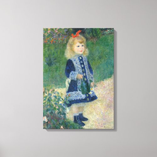 Pierre_Auguste Renoir A Girl with a Watering Can Canvas Print