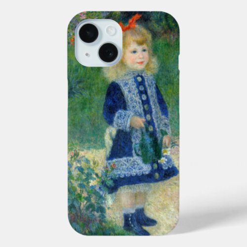 Pierre_Auguste Renoir _ A Girl with a Watering Can iPhone 15 Case