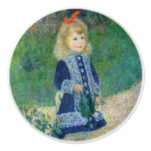 Pierre-Auguste Renoir - A Girl with a Watering Can Ceramic Knob