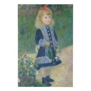 Pierre Auguste Renoir A Girl with a Watering Can Faux Canvas Print