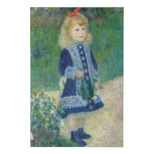 Pierre-Auguste Renoir - A Girl with a Watering Can Faux Canvas Print