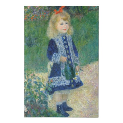 Pierre_Auguste Renoir _ A Girl with a Watering Can Faux Canvas Print