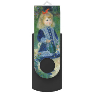 Pierre-Auguste Renoir - A Girl with a Watering Can Flash Drive