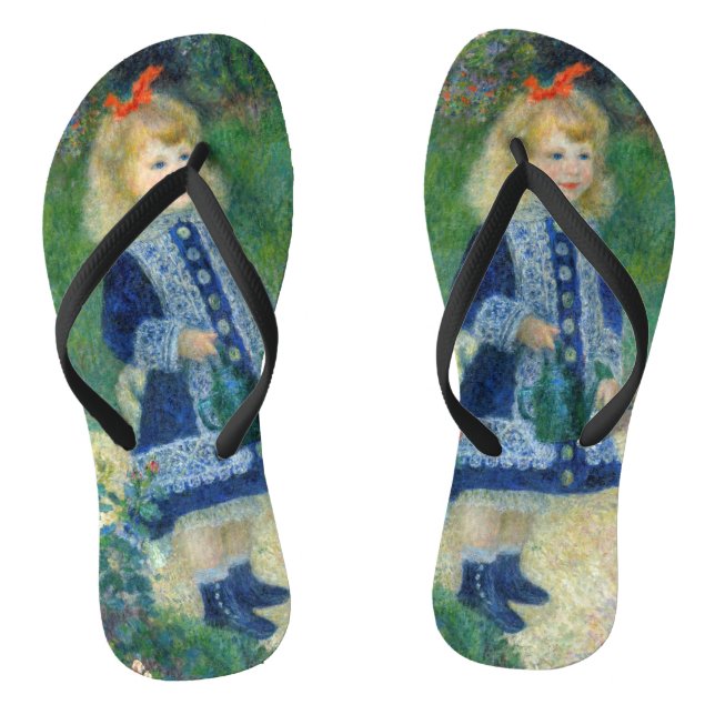Pierre-Auguste Renoir - A Girl with a Watering Can Flip Flops (Footbed)