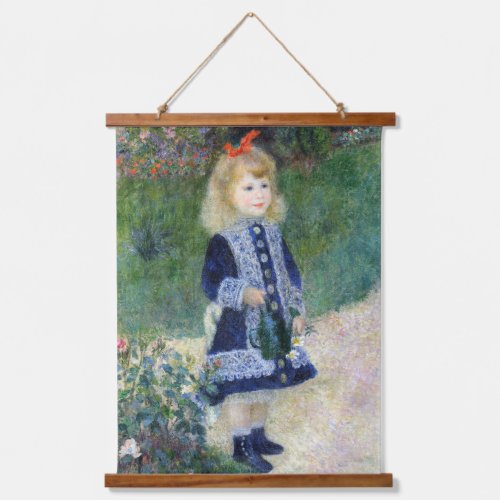 Pierre Auguste Renoir A Girl with a Watering Can   Hanging Tapestry