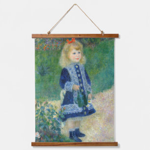 Pierre-Auguste Renoir - A Girl with a Watering Can Hanging Tapestry