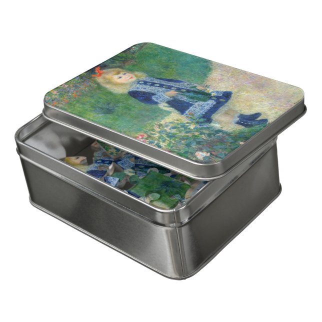Pierre-Auguste Renoir - A Girl with a Watering Can Jigsaw Puzzle (Lid Open)