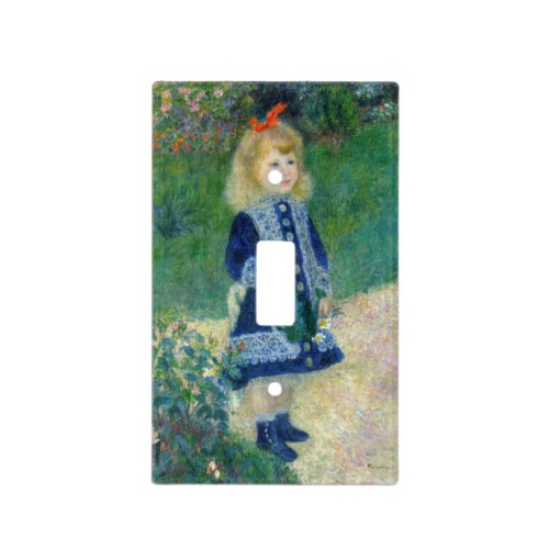 Pierre_Auguste Renoir _ A Girl with a Watering Can Light Switch Cover