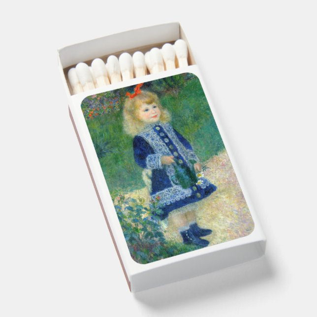Pierre-Auguste Renoir - A Girl with a Watering Can Matchboxes (Front Open)
