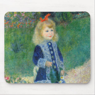 Pierre-Auguste Renoir - A Girl with a Watering Can Mouse Pad