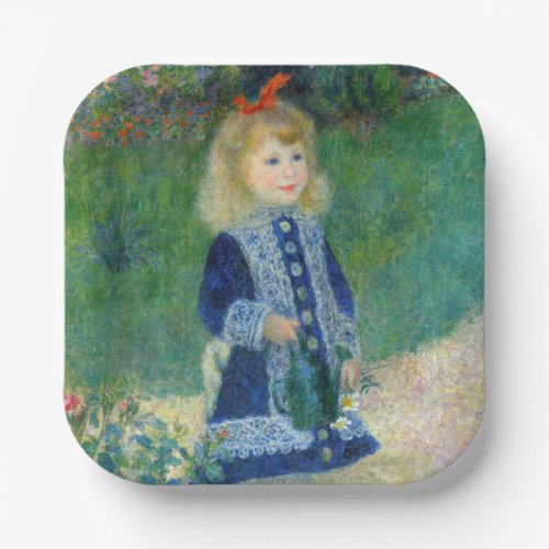 Pierre_Auguste Renoir _ A Girl with a Watering Can Paper Plates