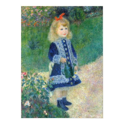 Pierre_Auguste Renoir _ A Girl with a Watering Can Photo Print