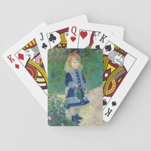 Pierre_Auguste Renoir _ A Girl with a Watering Can Poker Cards