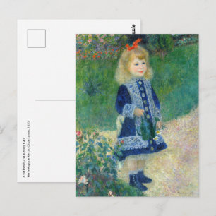 Pierre-Auguste Renoir - A Girl with a Watering Can Postcard