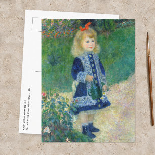 Pierre-Auguste Renoir - A Girl with a Watering Can Postcard