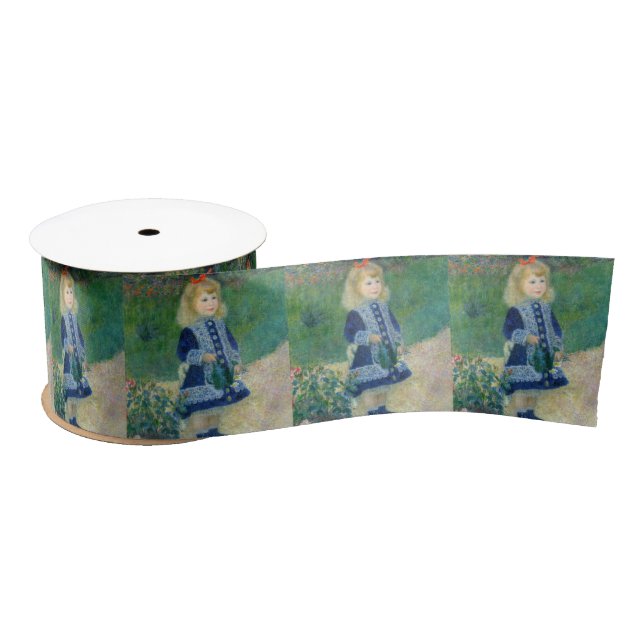 Pierre-Auguste Renoir - A Girl with a Watering Can Satin Ribbon (Spool)