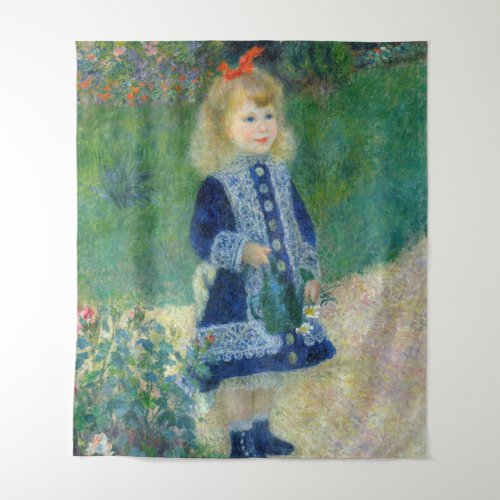 Pierre_Auguste Renoir _ A Girl with a Watering Can Tapestry