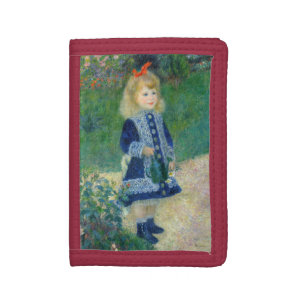 Pierre-Auguste Renoir - A Girl with a Watering Can Tri-fold Wallet
