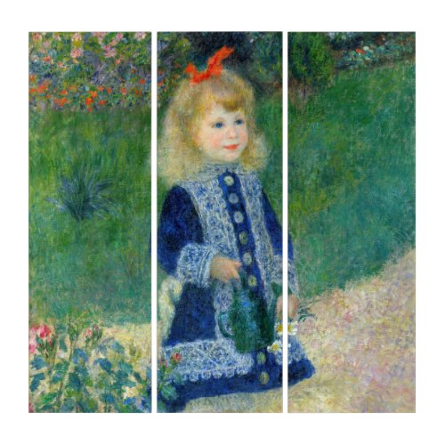Pierre_Auguste Renoir _ A Girl with a Watering Can Triptych