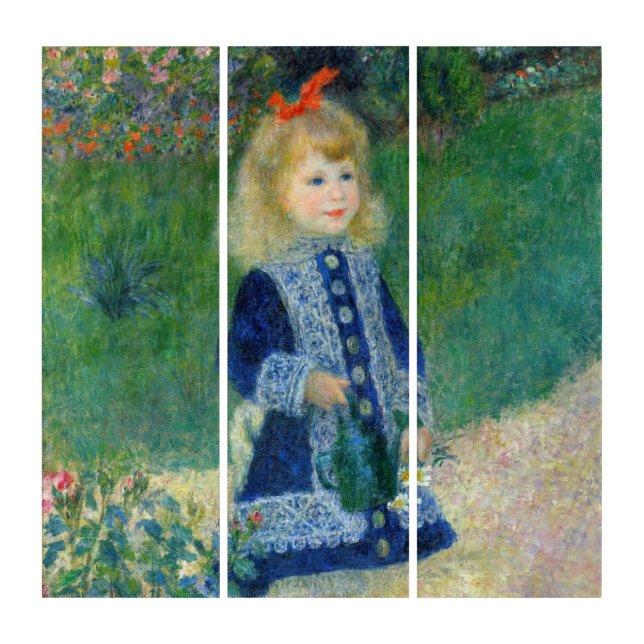 Pierre-Auguste Renoir - A Girl with a Watering Can Triptych (Front)