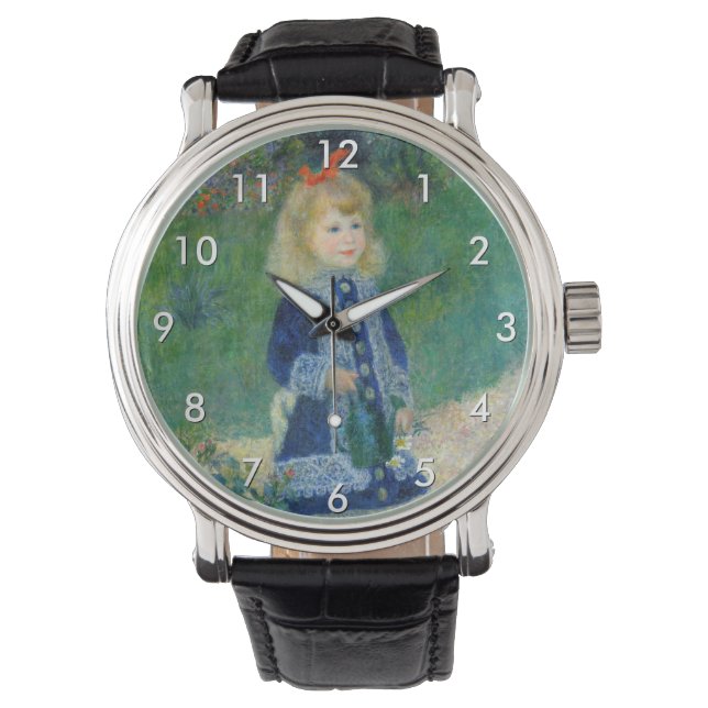 Pierre-Auguste Renoir - A Girl with a Watering Can Watch (Front)