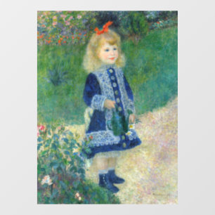 Pierre-Auguste Renoir - A Girl with a Watering Can Window Cling