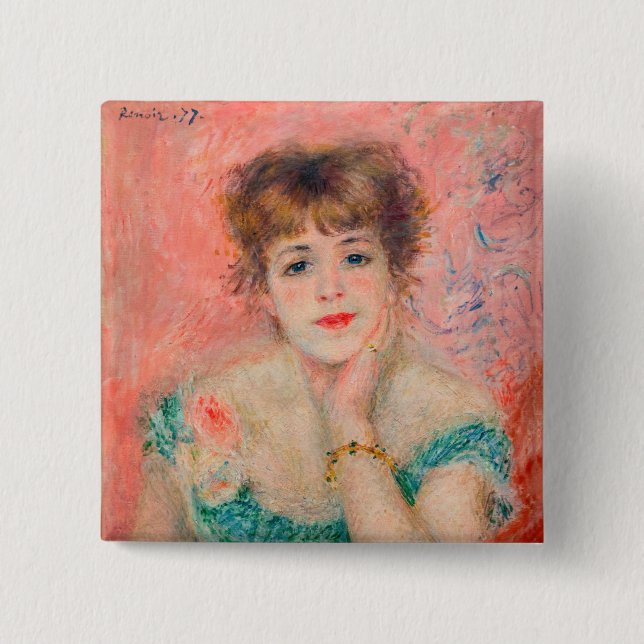 Pierre-Auguste Renoir - Actress Jeanne Samary Button (Front)