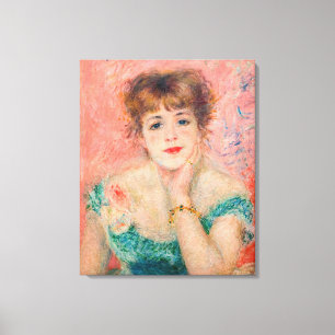 Pierre-Auguste Renoir - Actress Jeanne Samary Canvas Print