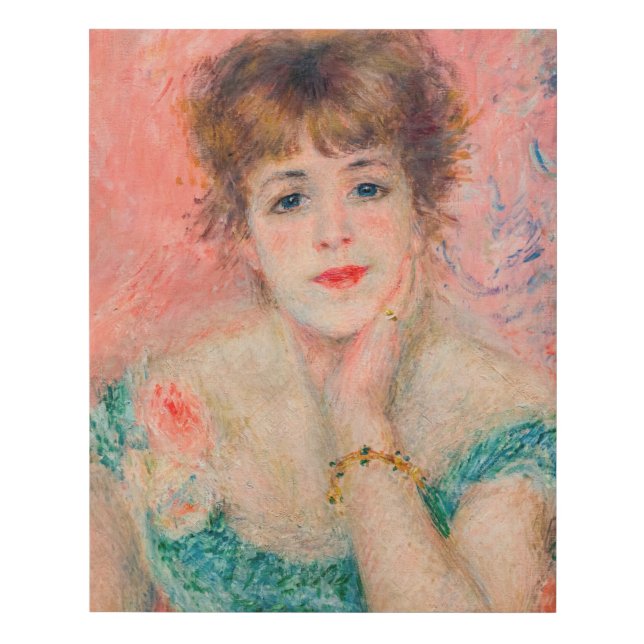 Pierre-Auguste Renoir - Actress Jeanne Samary Faux Canvas Print (Front)