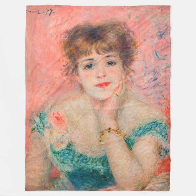 Pierre-Auguste Renoir - Actress Jeanne Samary Fleece Blanket (Front)