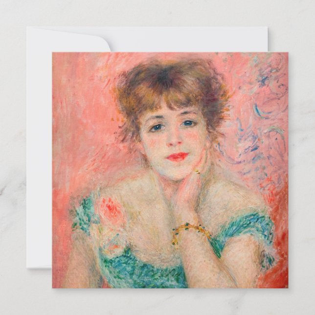 Pierre-Auguste Renoir - Actress Jeanne Samary Invitation (Front)