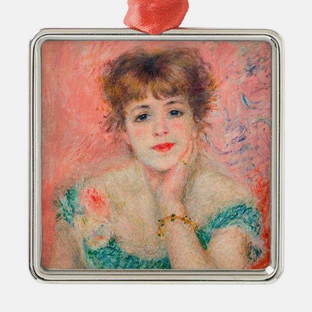 Pierre-Auguste Renoir - Actress Jeanne Samary Metal Ornament (Front)