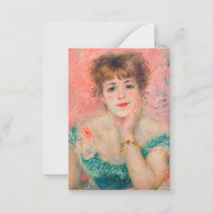 Pierre-Auguste Renoir - Actress Jeanne Samary Note Card