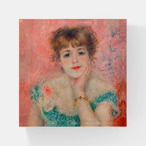 Pierre_Auguste Renoir _ Actress Jeanne Samary Paperweight