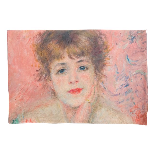 Pierre-Auguste Renoir - Actress Jeanne Samary Pillow Case (Front)