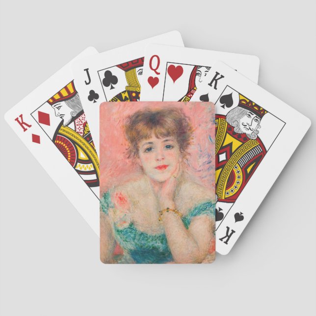 Pierre-Auguste Renoir - Actress Jeanne Samary Poker Cards (Back)