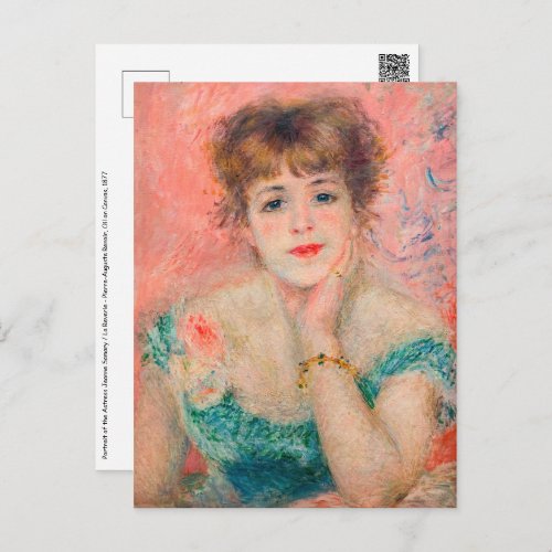 Pierre_Auguste Renoir _ Actress Jeanne Samary Postcard