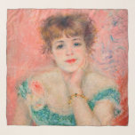 Pierre-Auguste Renoir - Actress Jeanne Samary Scarf<br><div class="desc">Portrait of the Actress Jeanne Samary / La Reverie - Pierre-Auguste Renoir,  Oil on Canvas,  1877</div>