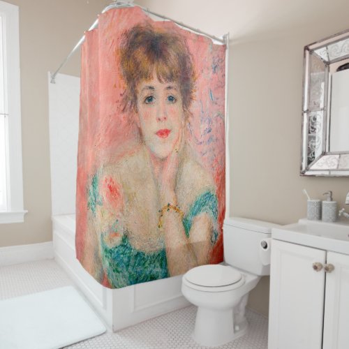 Pierre_Auguste Renoir _ Actress Jeanne Samary Shower Curtain