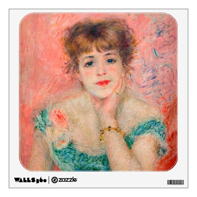 Pierre-Auguste Renoir - Actress Jeanne Samary Wall Decal (Front)
