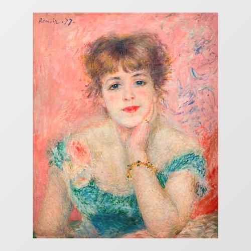 Pierre_Auguste Renoir _ Actress Jeanne Samary Window Cling