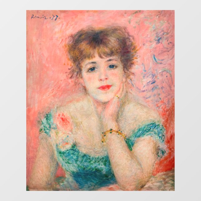 Pierre-Auguste Renoir - Actress Jeanne Samary Window Cling (Sheet)