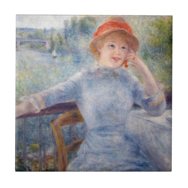 Pierre Auguste Renoir - Alphonsine Fournaise Ceramic Tile (Front)